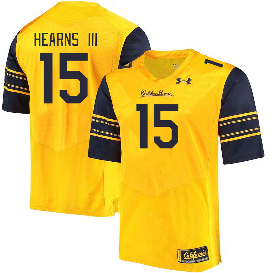Men #15 Lu-Magia Hearns III California Golden Bears College Football Jerseys Stitched Sale-Gold